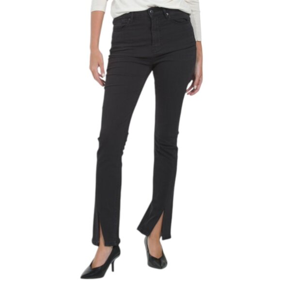DRIFTWOOD JEANS Denim - DRIFTWOOD JEANS Twist Seam Slit Straight Leg Jeans